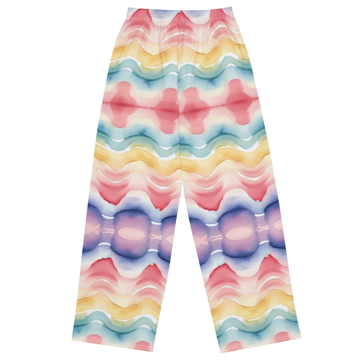 All-over print unisex wide-leg pants