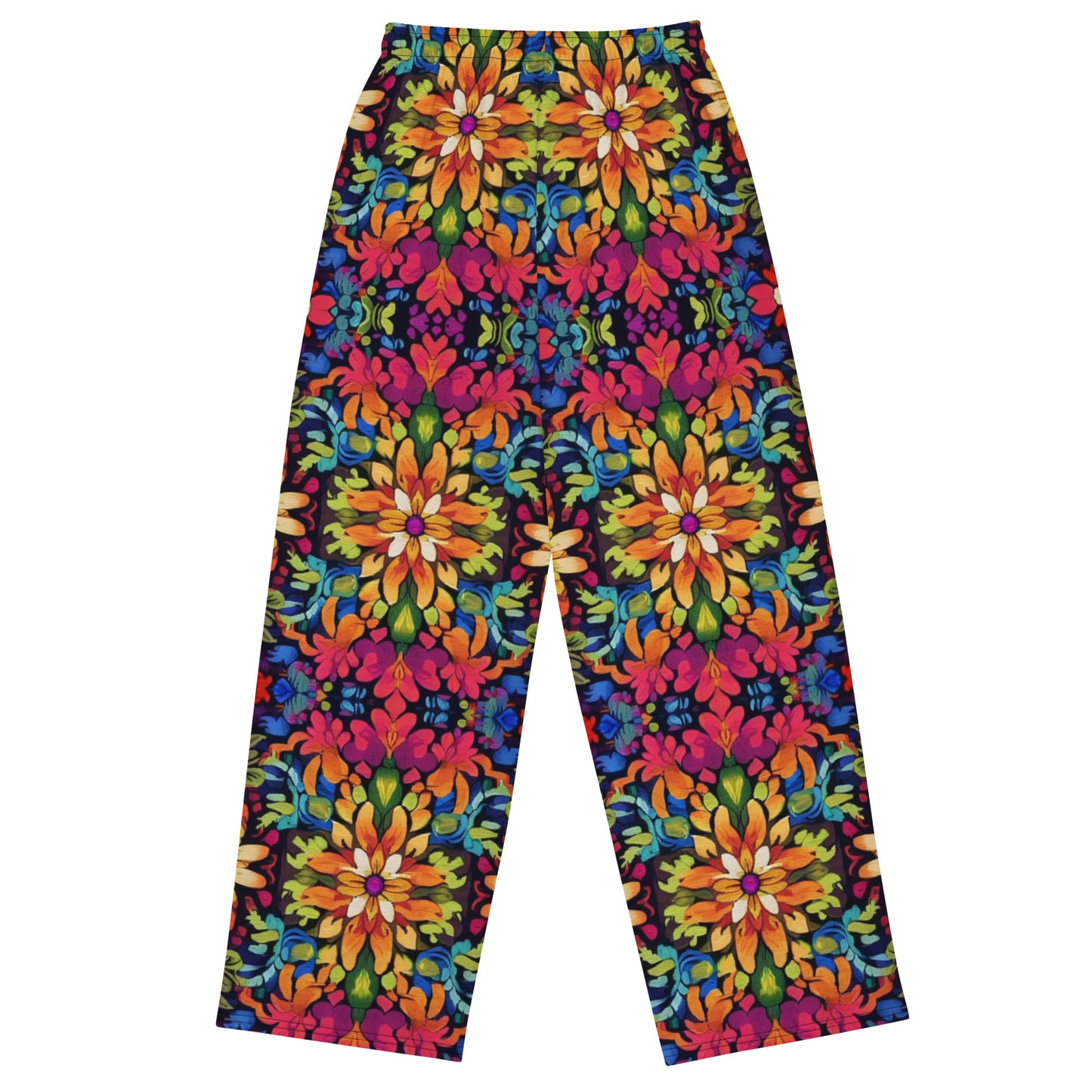 All-over print unisex wide-leg pants