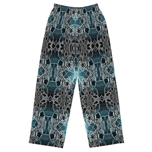 All-over print unisex wide-leg pants