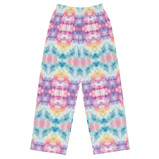 All-over print unisex wide-leg pants