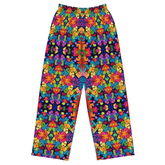 All-over print unisex wide-leg pants