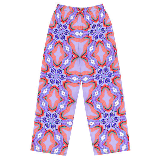 All-over print unisex wide-leg pants