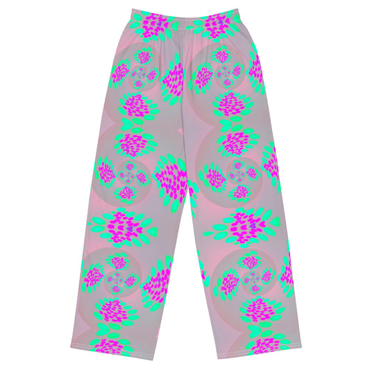 All-over print unisex wide-leg pants