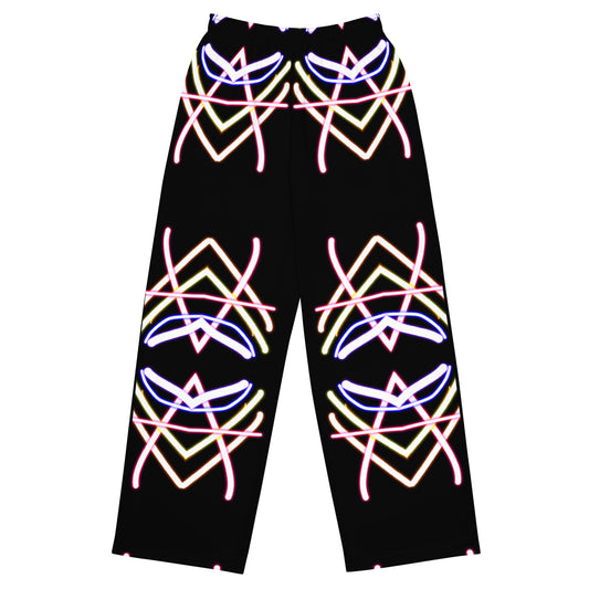 All-over print unisex wide-leg pants